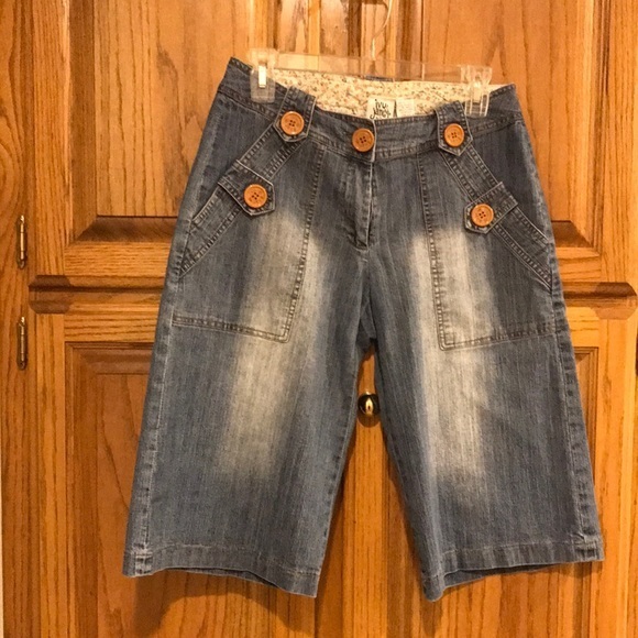 Ivy Jane denim wide leg capri - Picture 2 of 3
